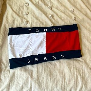 TOMMY HILFIGER BANDEAU TOP